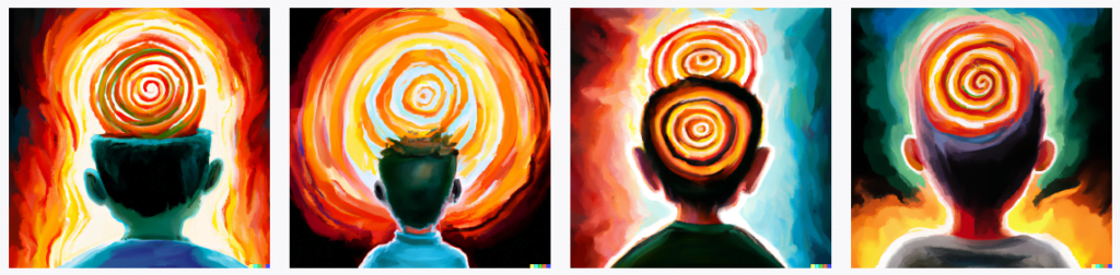 Mind swirling with ideas